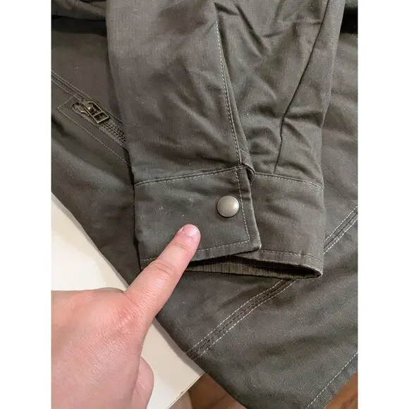 Kuhl Burr Vintage Patina Dye Canvas Jacket Mens Size XL Olive Green Jacket Coat - Picture 12 of 13